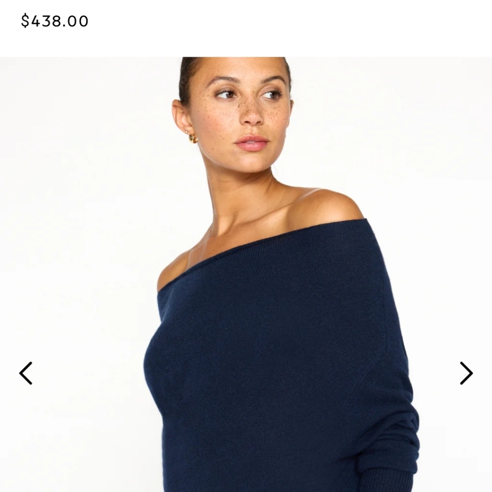 Brochu Walker The Lori Off Shoulder Cashmere Sweater